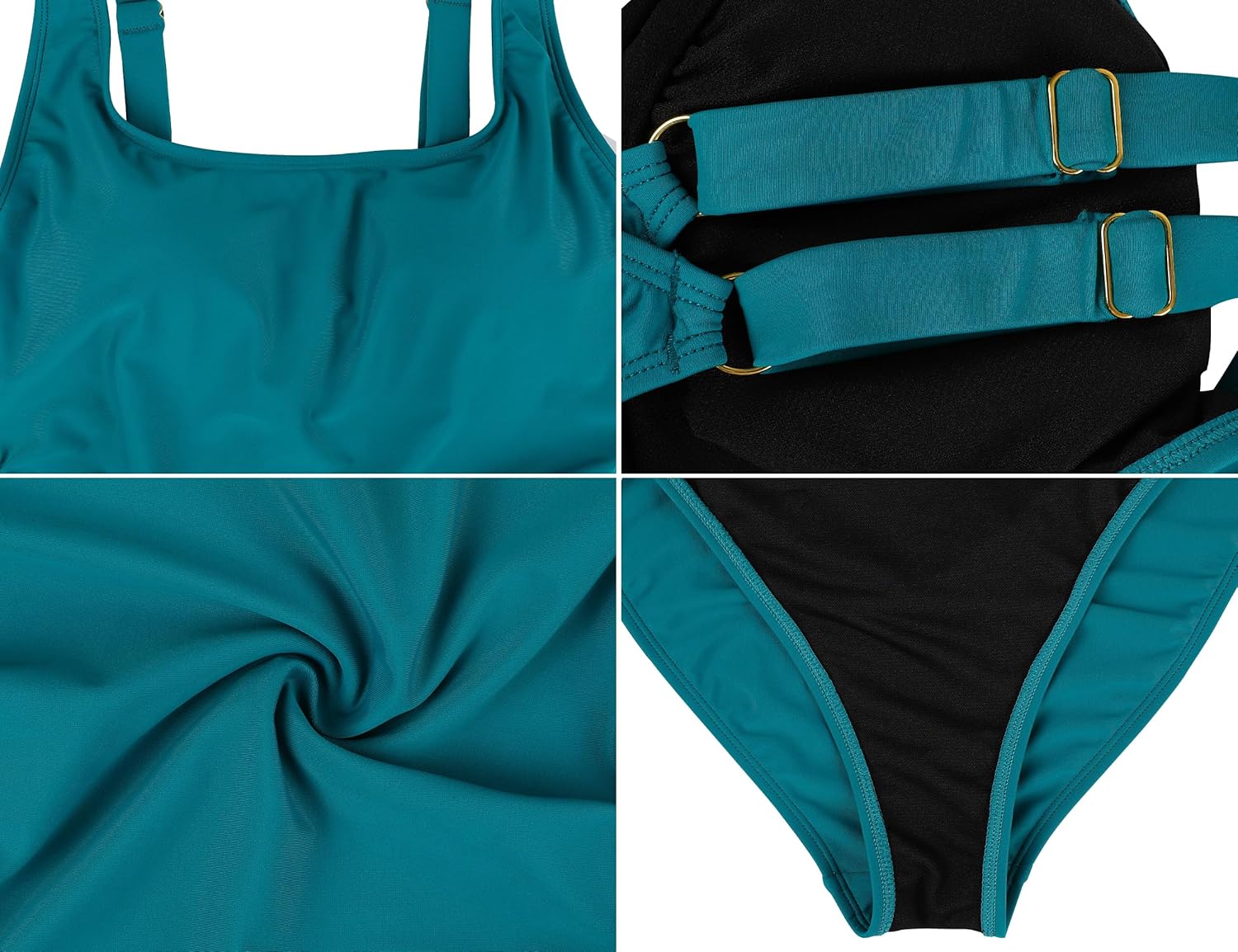 Firpearl Underwire Swimsuits for Women Ruched Tummy Control Long Torso One Piece Bathing Suits Push Up Modest Swimwear - Image 8