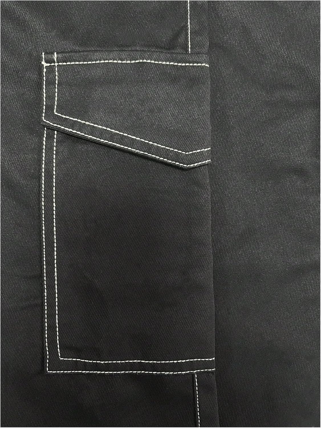 GORGLITTER Girl's Baggy Jeans High Waisted Wide Leg Cargo Denim Pants with Pockets - Image 4