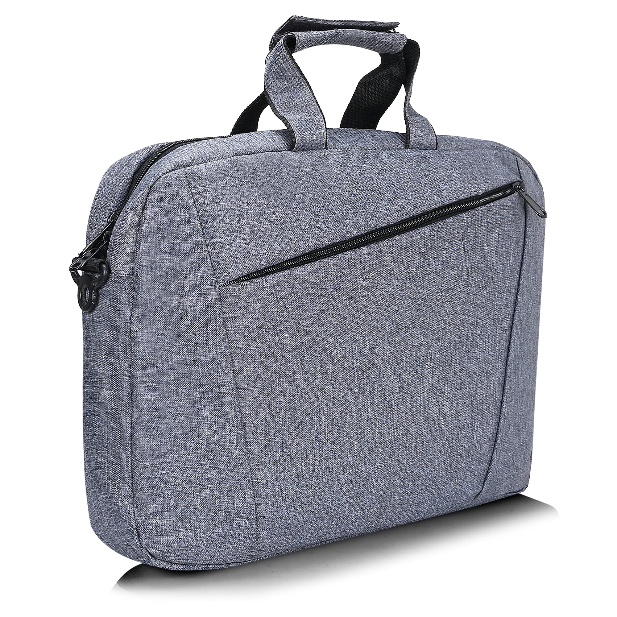 ABBASI Cross Office Laptop Bag Briefcase/Notebook/MacBook Business 15.6 Inch Messenger Sling College Bag Water Resistant Laptop Bag Tablet Business Carrying Handbag for Women and Men (Dark Grey) 2