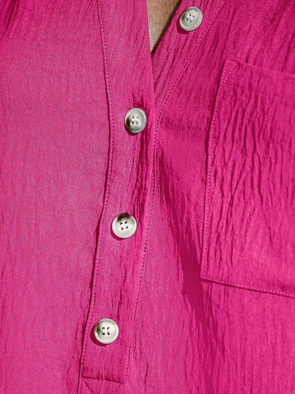 CUPSHE Mini robe d'été décontractée à col en V et à volants pour femme
