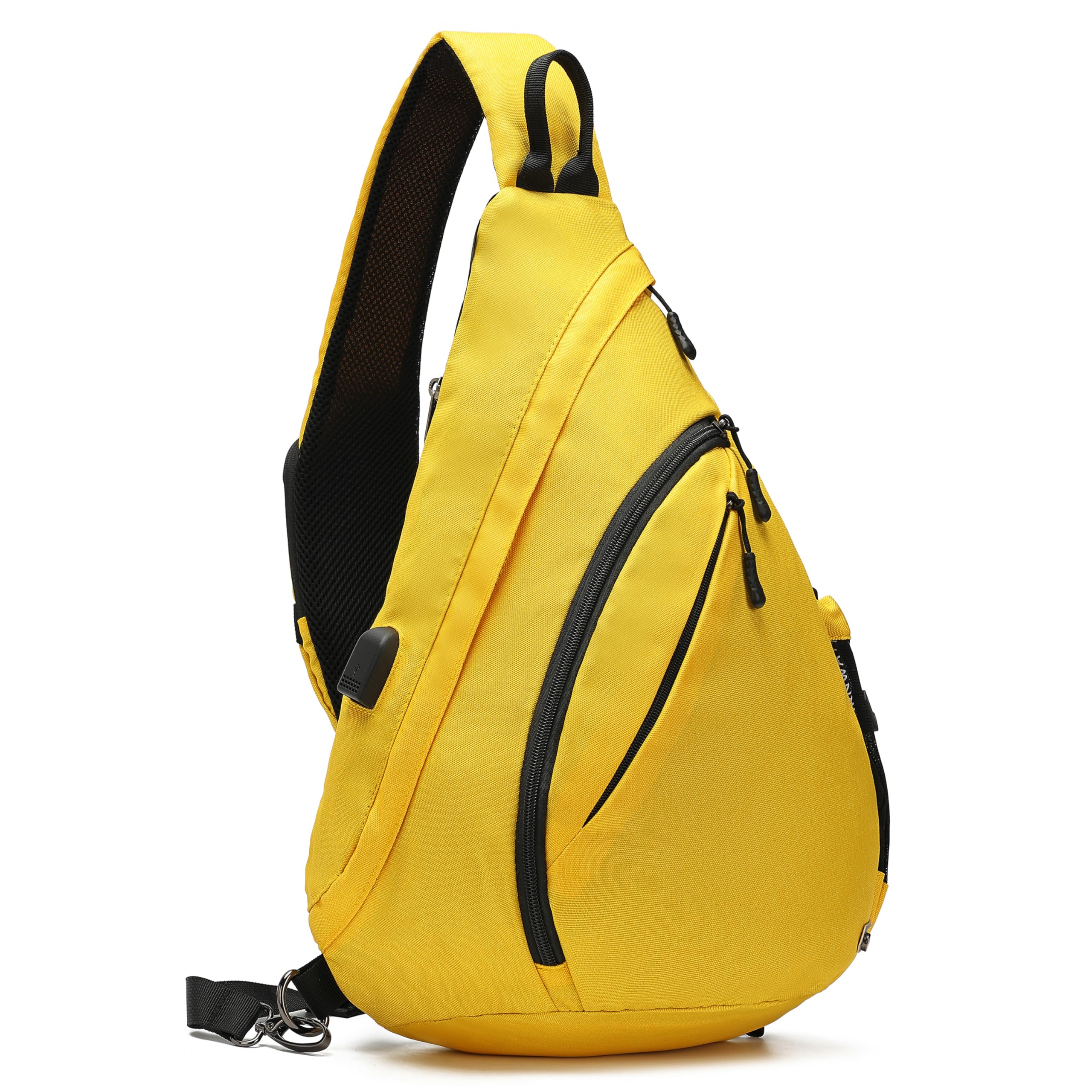 TurnWay Bolso bandolera impermeable con puerto de carga USB para viajes, senderismo, ciclismo