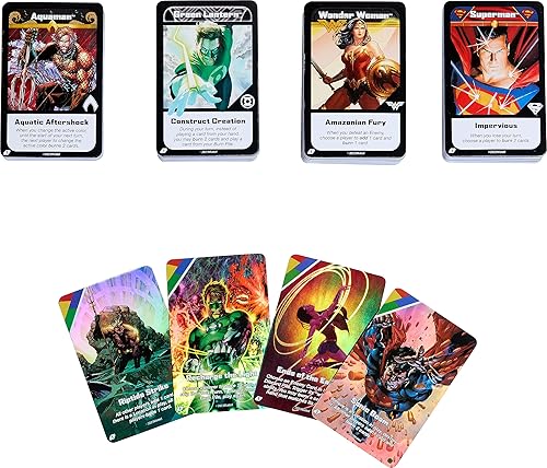 Miniatura 6 de Mattel Games UNO Ultimate DC - Juego de cartas para niños, fanáticos, adultos y noche familiar con 4 barajas de personajes, 4 cartas coleccionables