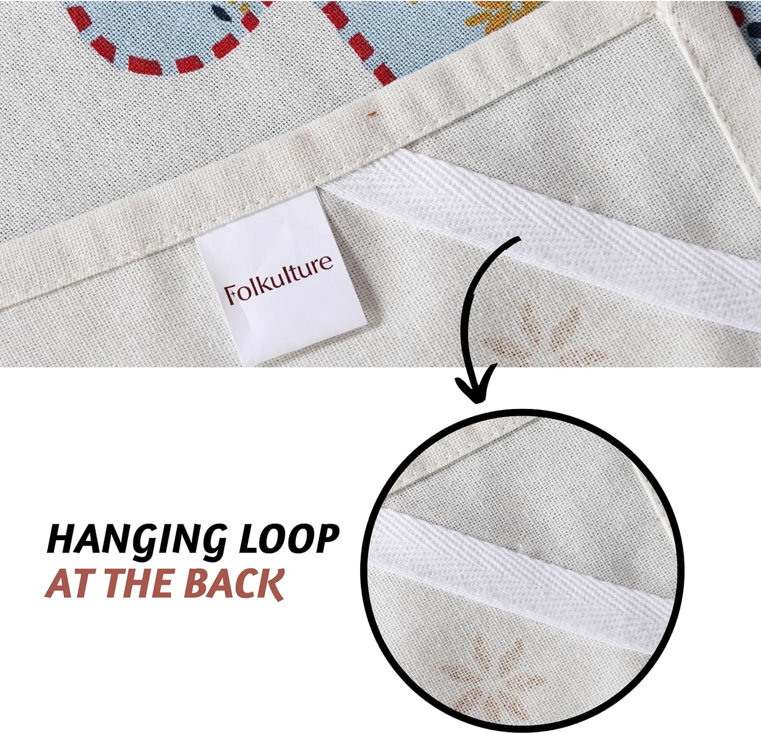 Folkulture Christmas Kitchen Towels Set of 3 | 100% Cotton 20×26 Tea Towels & Dishcloths | Modern Farmhouse Holiday Kitchen Décor | Soft & Absorbent Dish Towels | Christmas Sweater Pattern Set - Image 6