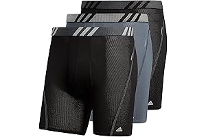 adidas Men's Sport Performance Mesh 3-Pack Boxer Briefs