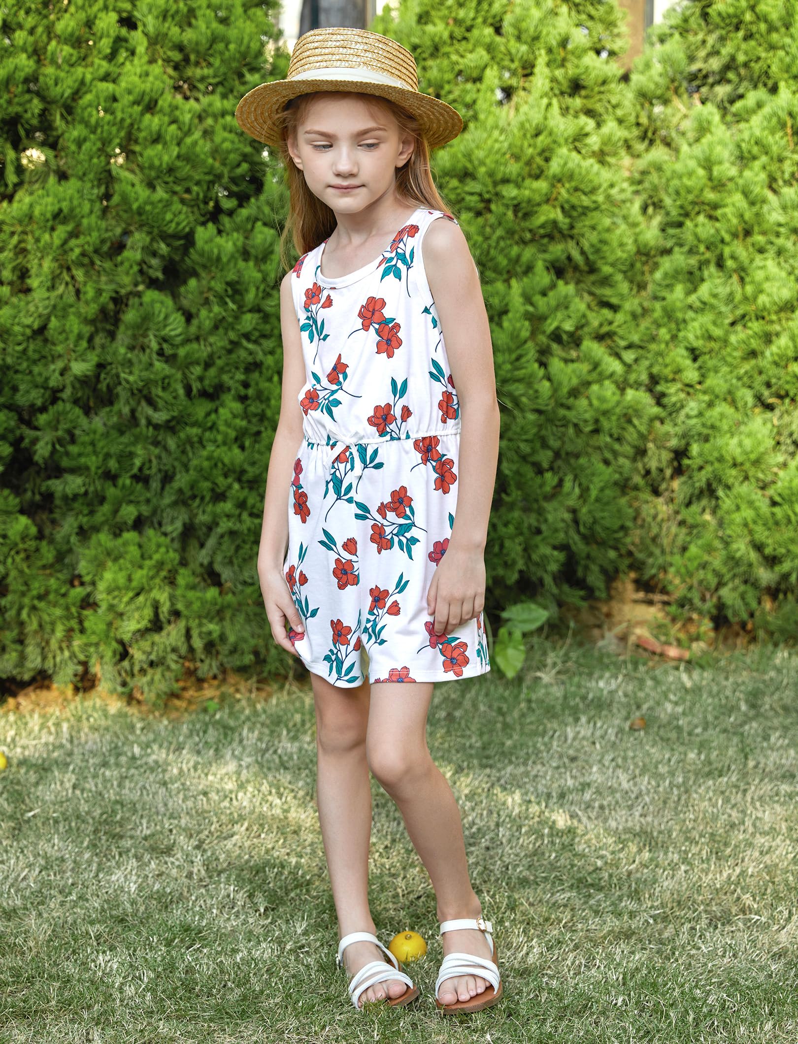 PATPAT Conjunto de Verano 3 Piezas para Niña Camiseta Peto Corto Shorts Ropa Infantil 4-12 Años