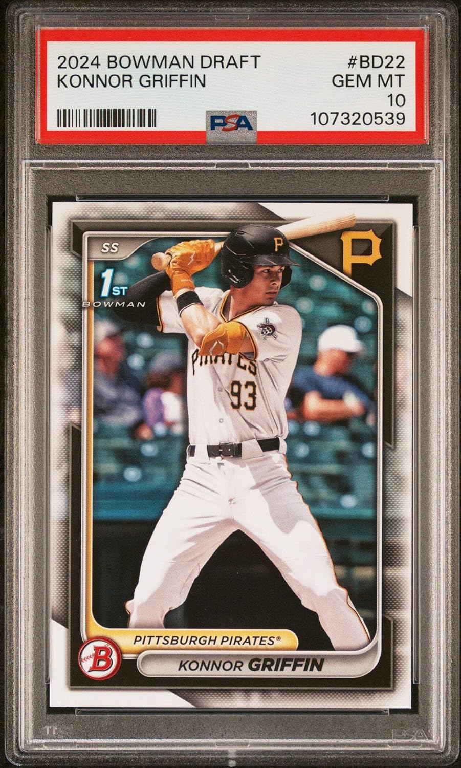 Graded 2024 Topps Bowman Draft Konnor Griffin #BD22 Rookie RC Baseball Card PSA 10 Gem Mint - $54.99