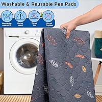 Vista 3 de Sunheir - Almohadillas lavables reutilizables orina de cobayas, forros impermeables absorbentes para jaulas cobayas conejos conejillos de indias