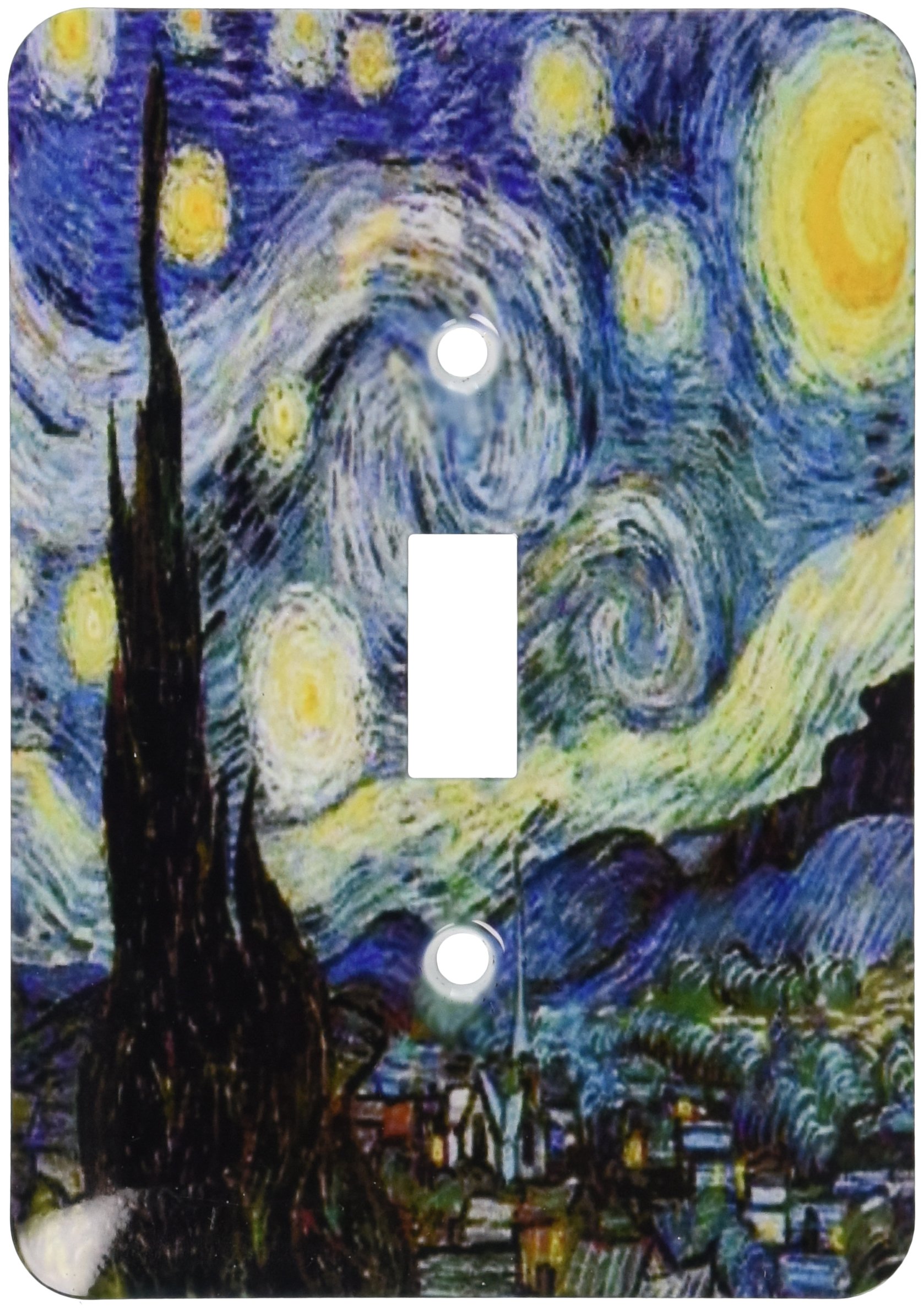 Van Gogh nuit étoilée seul interrupteur bascule décoration murale chambre salon LSP 119441