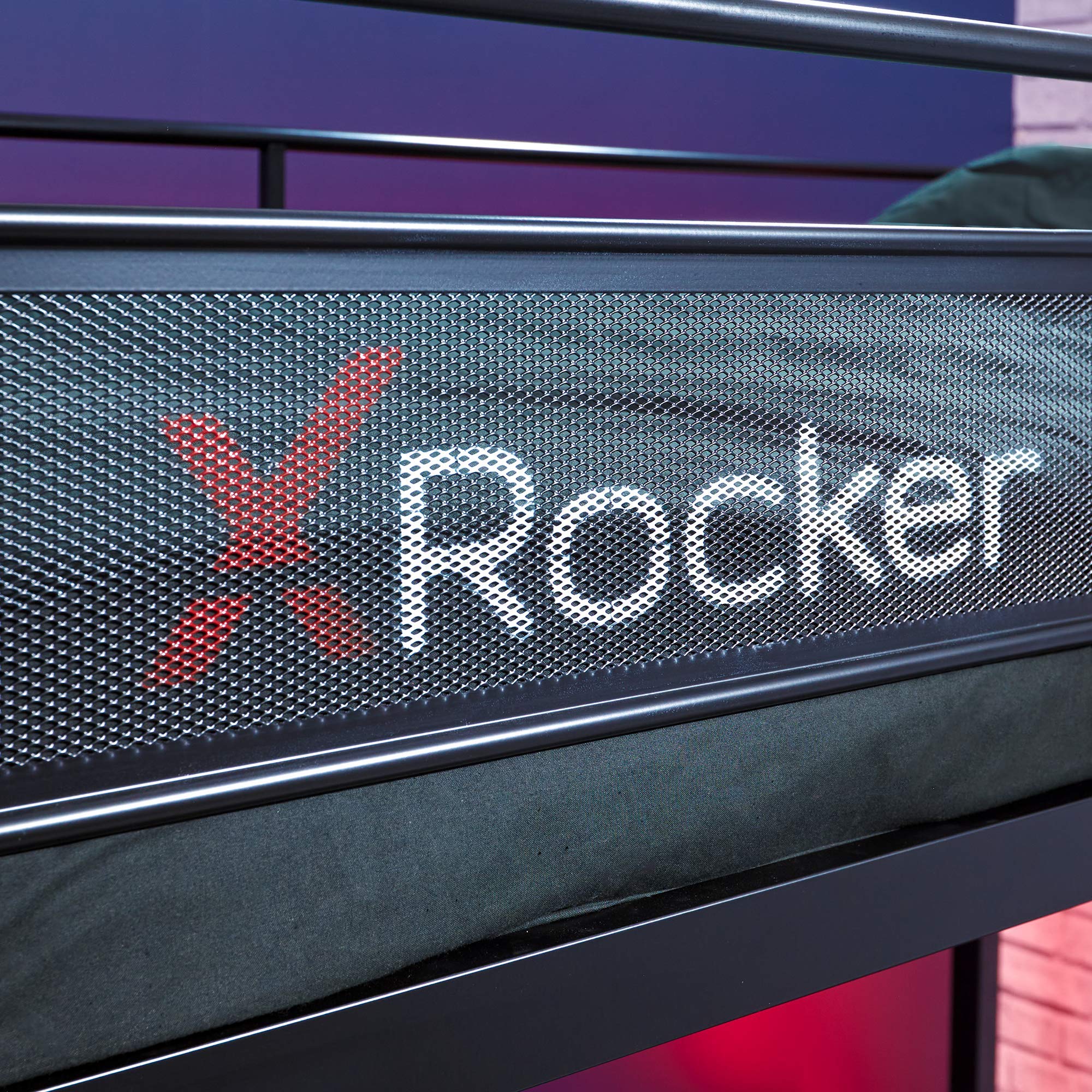 X Rocker Fortress Gaming Bunk Bed, High Sleeper with Desk, Shelves and