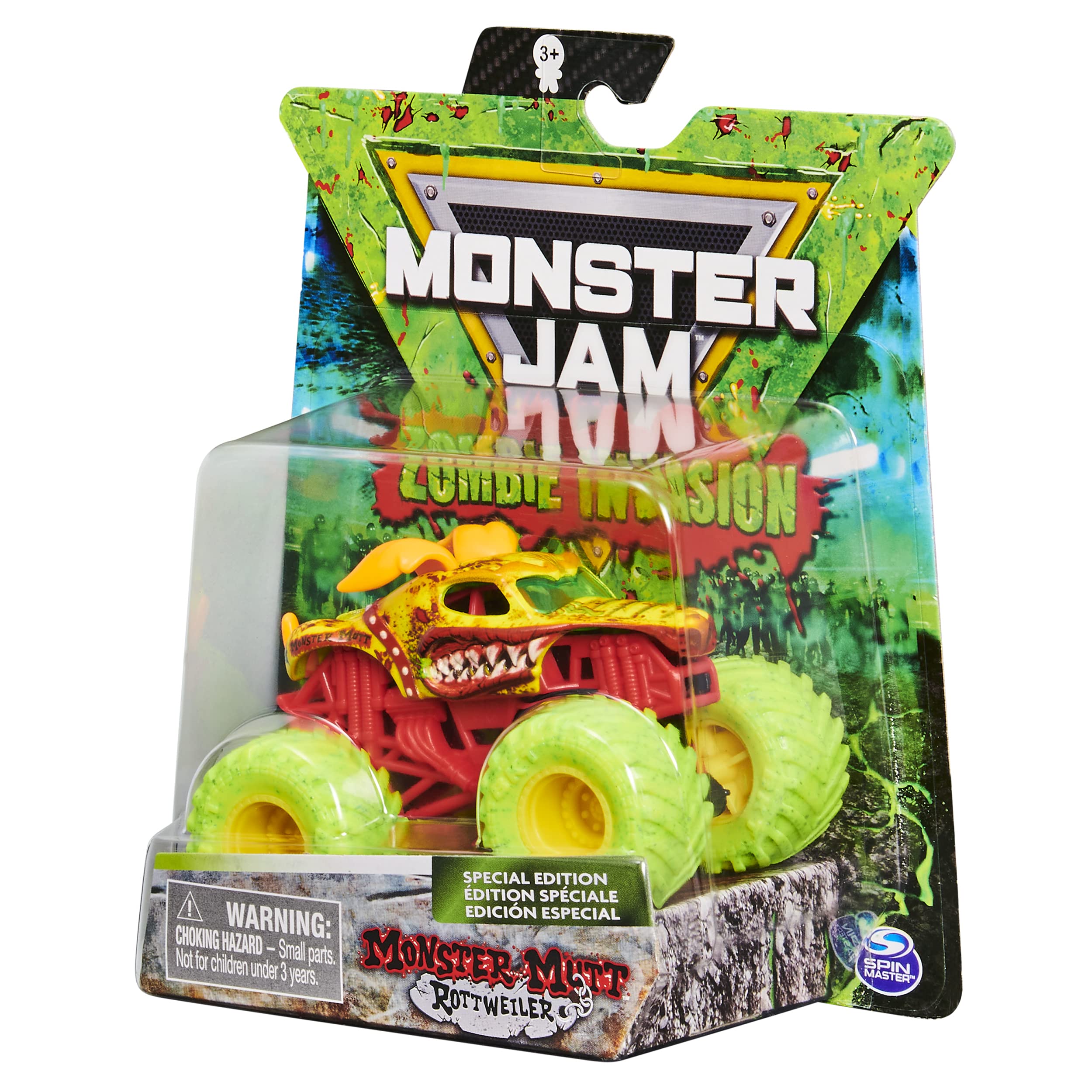 MonsterJam Monster Mutt Rottweiler [1:64 Scale], Zombie Invasion