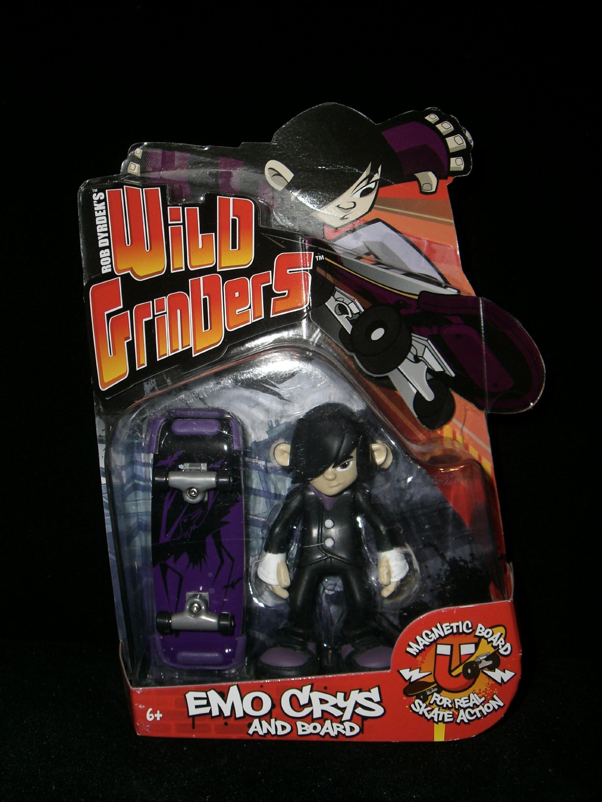 Wild Grinders Figure & Skateboard Deluxe Action Pack - EMO CRYS
