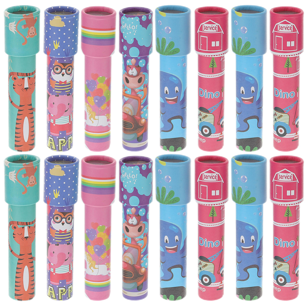 Nuobesty Caleidoscopio Per Bambini - 6 Pezzi, Giocattolo Educativo Scientifico Con Motivi Colorati, Regalo Per Feste E Compleanni