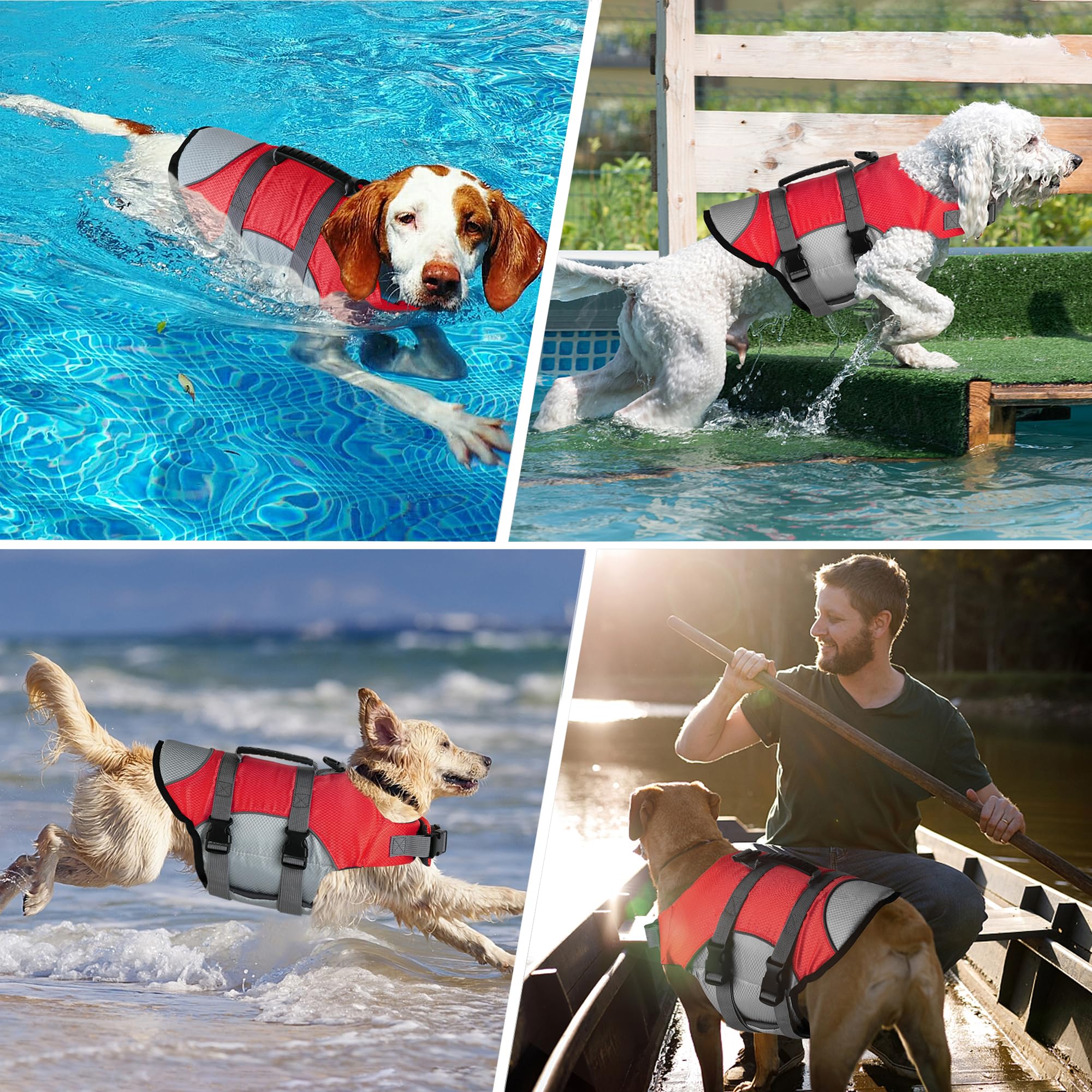 Flotation Device Life Jacket Small Dog Service Dog Vest Dogcheer