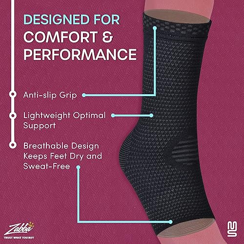 Miniatura 2 de Modetro Sports Tobillera para aliviar la fascitis plantar, tendinitis y soporte del tendón de Aquiles - Manga de compresión para hombres y mujeres