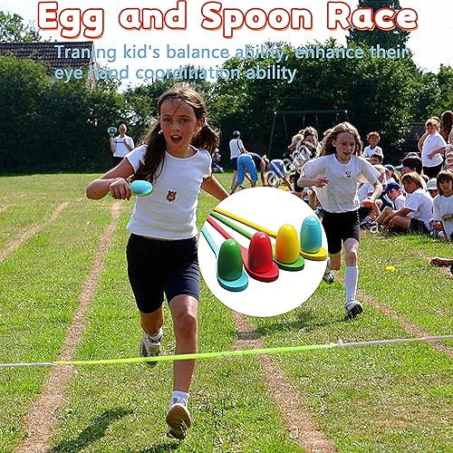 Miniatura 4 de 28 bolsas de carrera para saco de papas carreras de huevos y cucharas juegos de carnaval bandas de carrera de relé de 3 patas juegos al aire libre