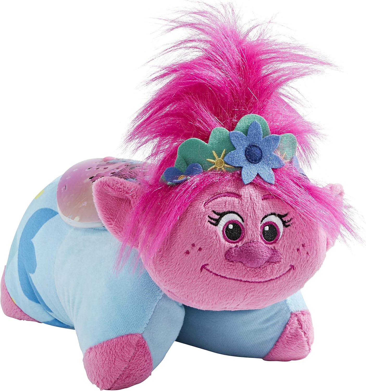 Pillow Pets DreamWorks Poppy Sleeptime Lite 11" – Trolls World Tour Stuffed Animal Plush Nightlight