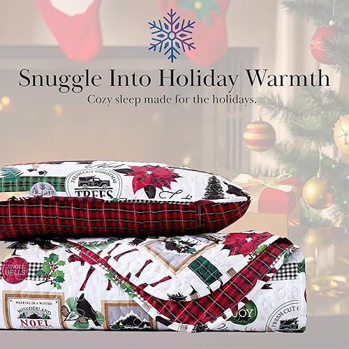 Vista 226 de Southshore Fine Living, Inc. - Juego de edredón de microfibra cepillada suave, cubrecama resistente a manchas y pelo de mascotas, con funda de 02