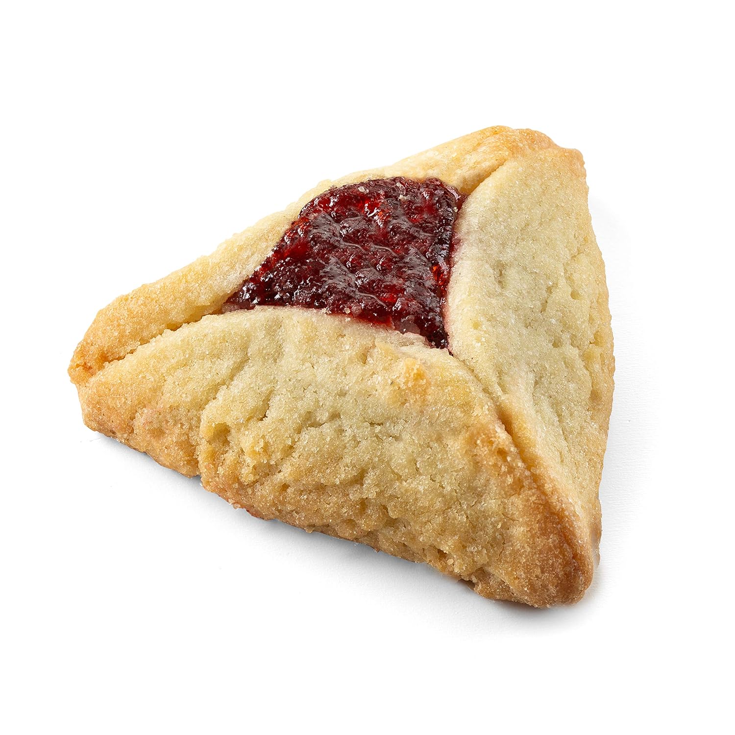 Shortbread Cookies filled with Raspberry Jam [24 Count] | Hamentaschen Cookies Individually Wrapped | Kosher, Dairy Free, Nut Free | Stern’s Bakery