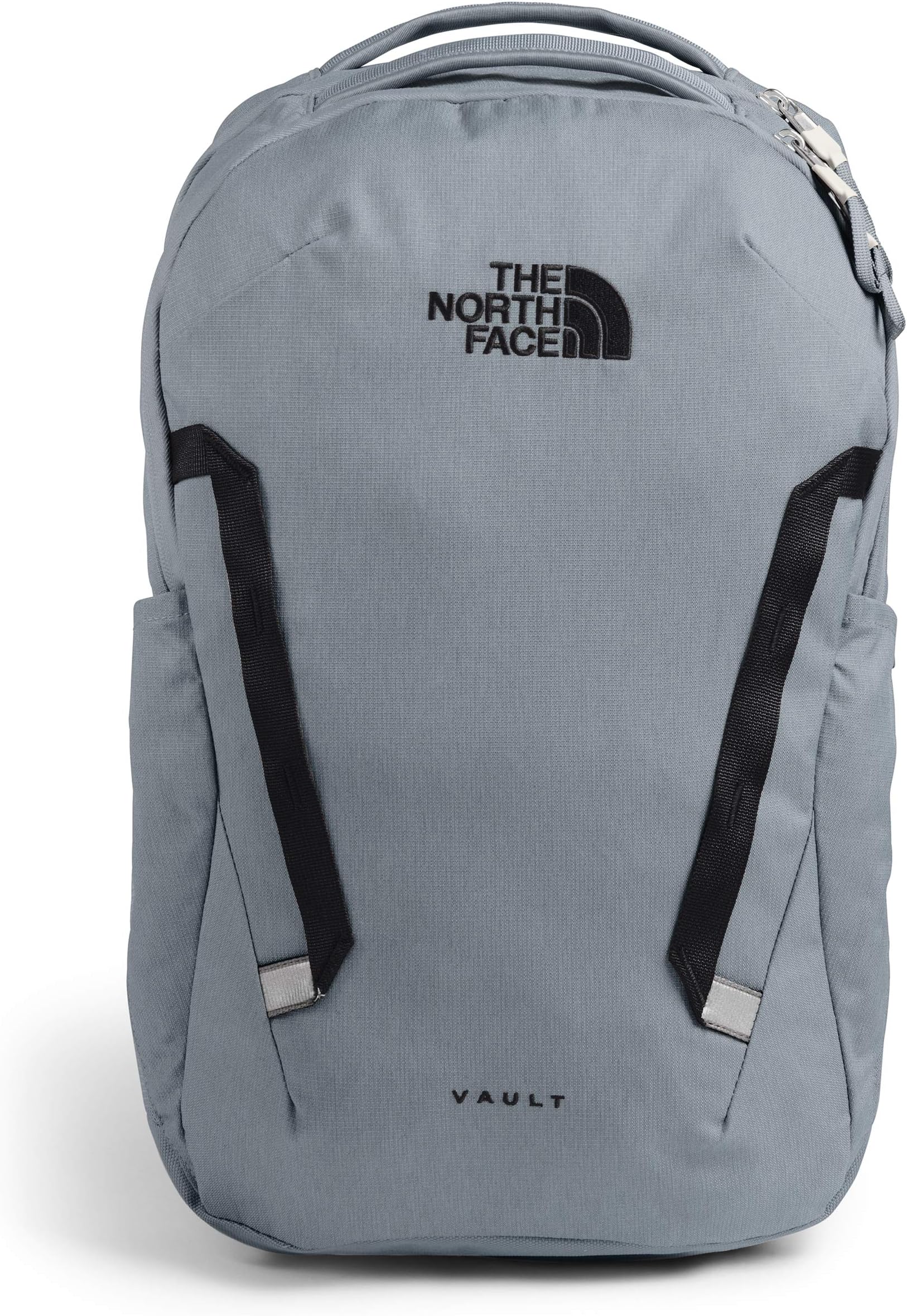 Vault Everyday Laptop Backpack | Commuter Travel Bag with Water-Repellent Finish, Spacious Main Compartment, Mid Grey Dark Heather/TNF Black, OS