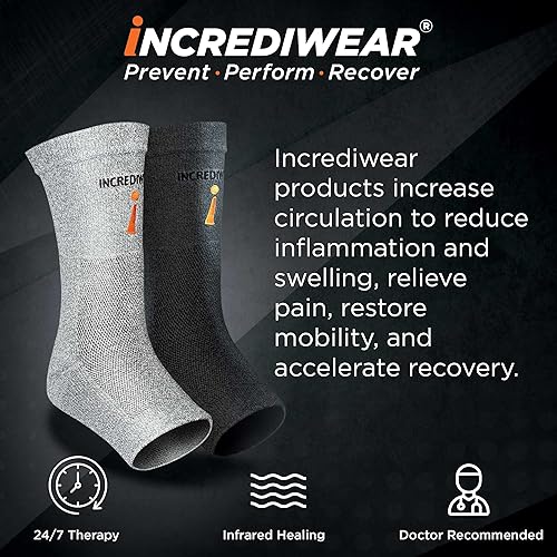 Miniatura 2 de Incrediwear Tobillera  Tobillera para aliviar el dolor articular, soporte de tobillo esguince, artritis, alivio de inflamación y circulación,