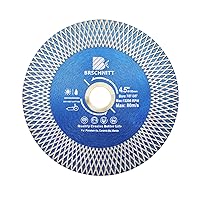 Vista 1 de Hoja de sierra para azulejos de porcelana de diamante, disco de pulido de corte de diamante súper fino de 4.5 pulgadas con eje de dientes en X