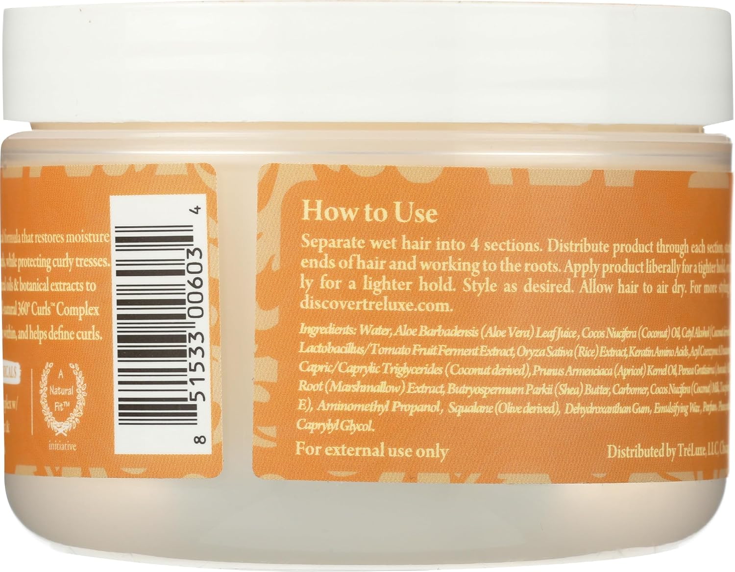 TRELUXE Curl Supreme Styling Creme, 8 OZ