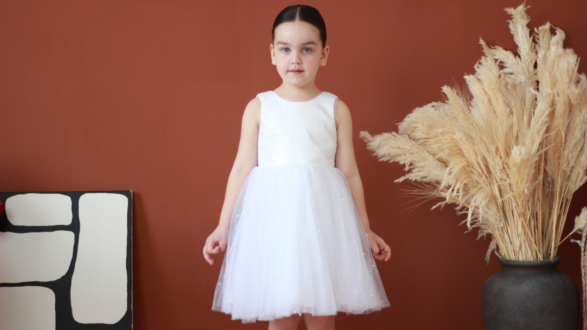 Amazon.com: zikusel Blush Pink Tulle Flower Girl Dress Sparkle