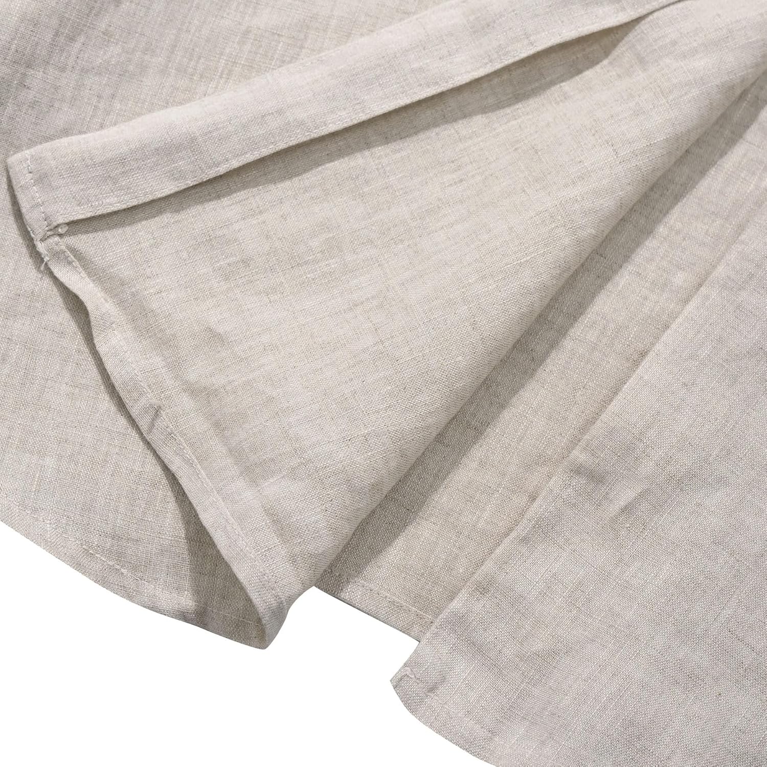 Amazhiyu Women's 100% Linen Spaghetti Strap Button Down Midi Dress Summer Casual - Image 5