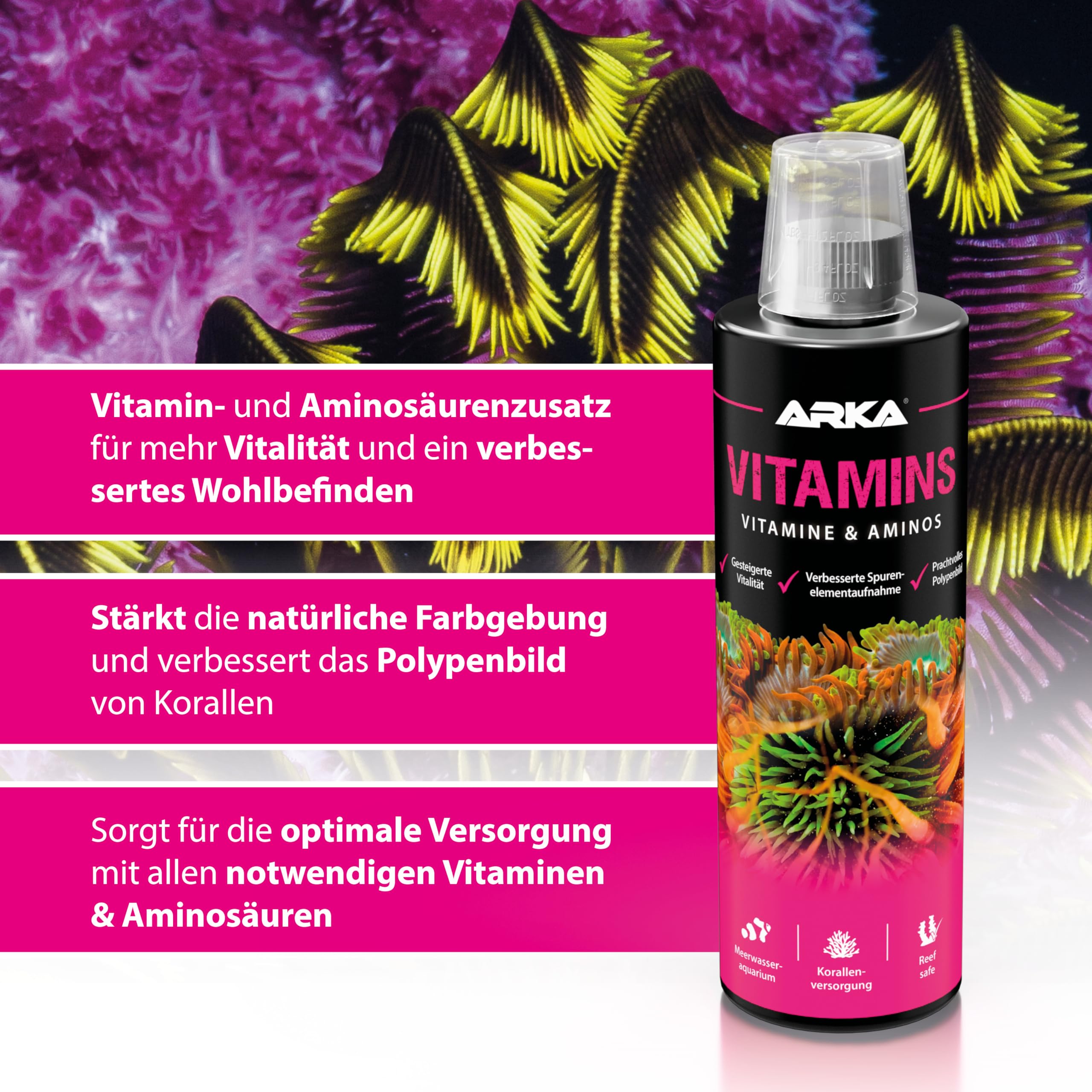 Reef Colors Mineralzusatz Für Riffaquarien – 479 Ml Für Farbenfrohe & Gesunde Korallen