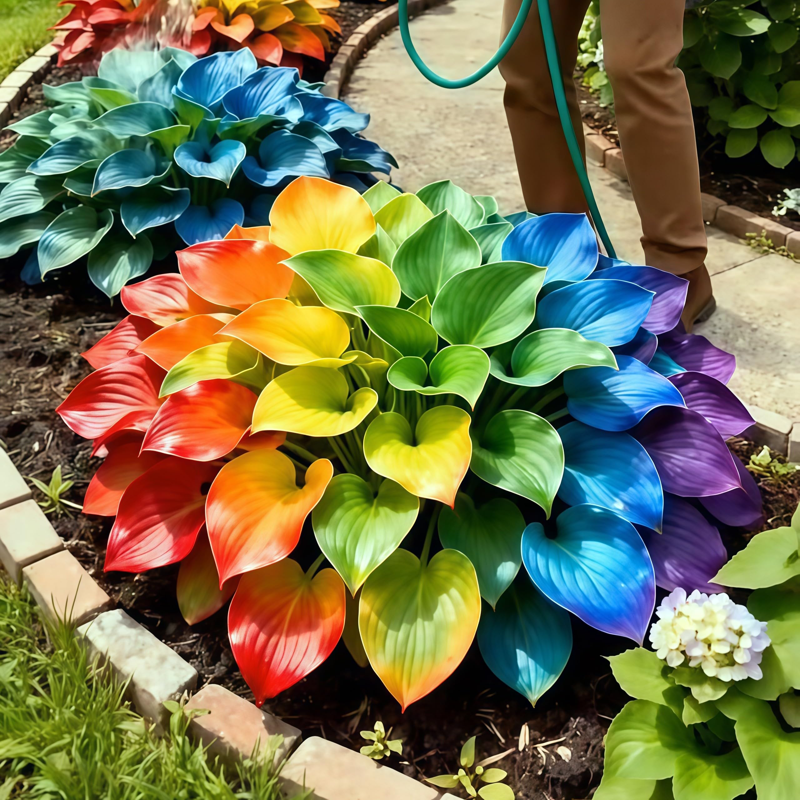 Hostas for Planting UK, Hardy Perennial, Excellent Display, Mix Greening Flower, Natural Organic, Wedding, Balcony Garden-10 Bulbs-E โ image 1