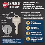 Weiser Yukon Paquet de combo à bouton d'entrée et à cylindre simple, avec SmartKey SécuritéTM en noir mat