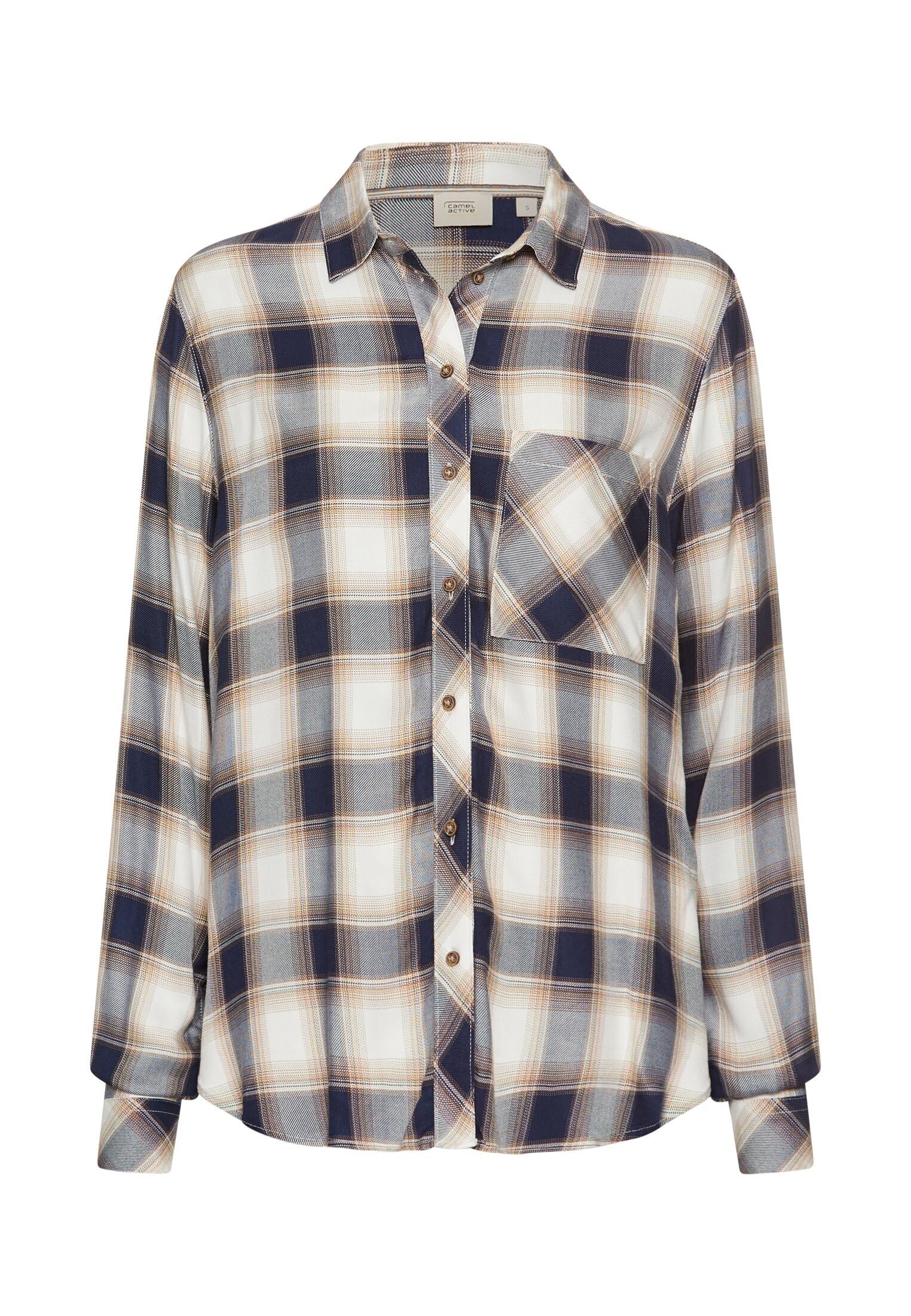 camel active Damen Bluse aus Reiner Viskose