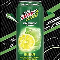 Vista 6 de Amp Energy, Original, Cafeína, Vitaminas B, latas de 16 onzas líquidas (paquete de 12)