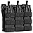 ELVO Tactical Molle Mag Pouch, Open-Top Molle Double/Triple Stacker 5.56 7.62 Magazine Pouches Holder Carrier for Rifle M4 M14 G36 HK416 AR-15 and Glock 17 19 M1911 9MM Magazines Holster