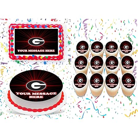 uga cupcake toppers
