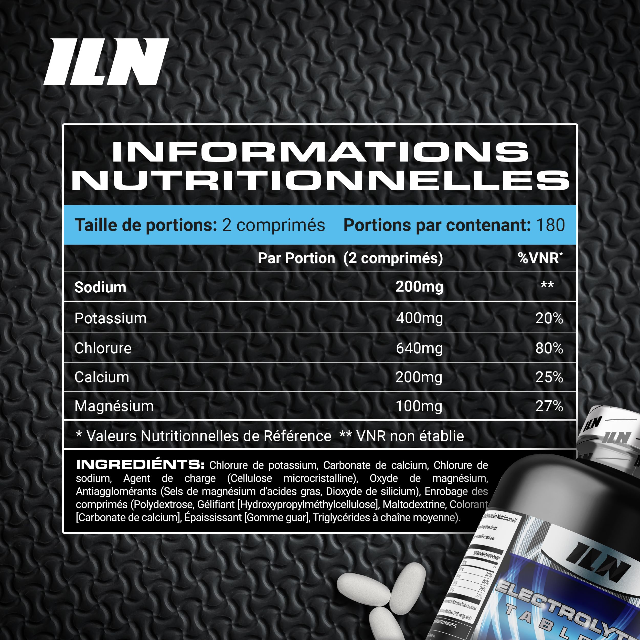 Comprimés electrolytes - Électrolytes hydratation sans sucre - 360 comprimés végan - Complexe electrolyte 1500 mg - Sans sucre + Compatible kéto