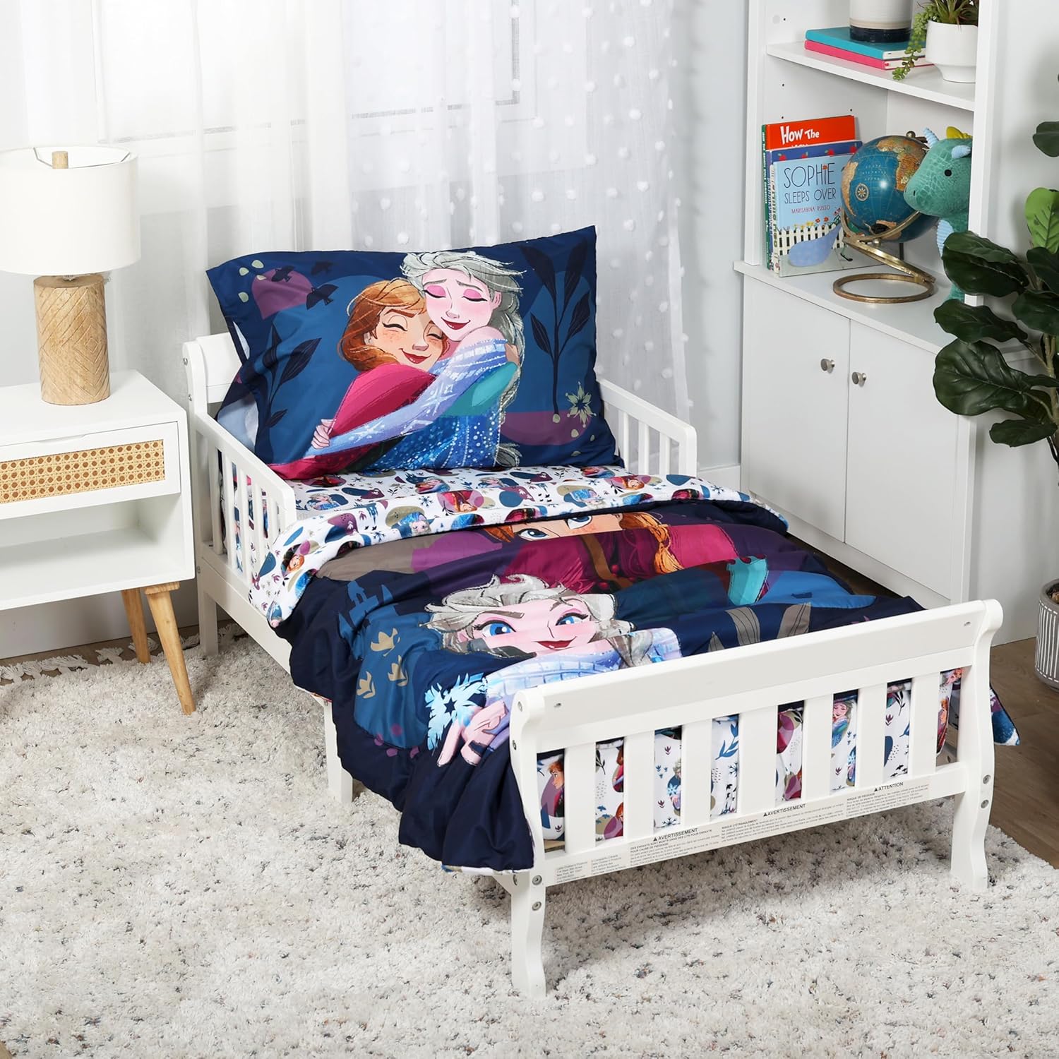 Disney Frozen Toddler Bedding Set EXPRESSIONS (3 Piece Set, Fits