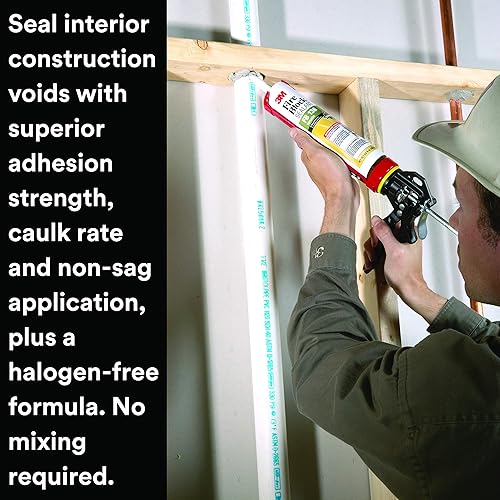 Fire Block Sealant FB 136, Heat Resistant, Gray Caulk, Bonds To Concrete, Metal