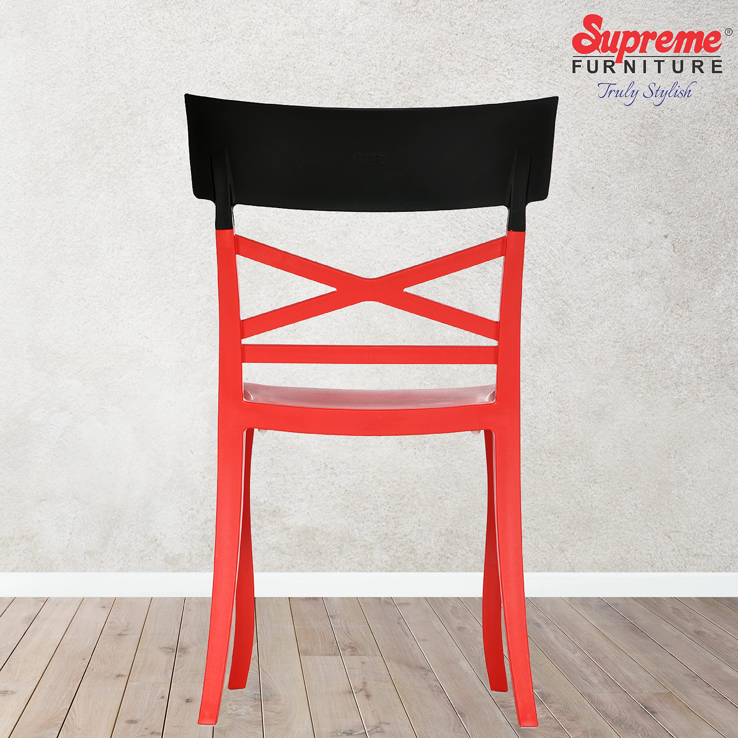 supreme l Folding Chair 赤黒セット Supreme Furniture Amity Polypropylene with Metal Frame Folding