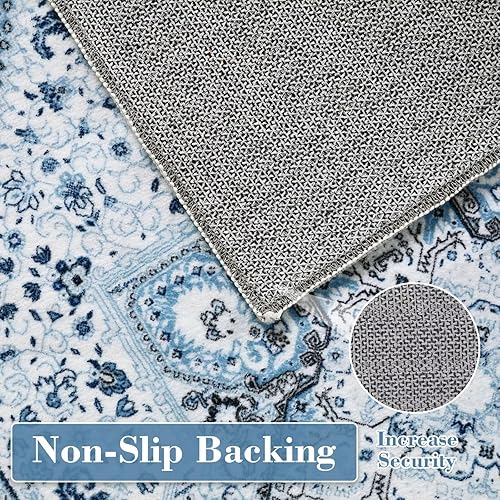 Vista 18 de Fashionwu Alfombra grande de 4 x 6 pies, lavable, ultrasuave, antideslizante, de pelo corto, alfombra grande para sala de estar, para casa de campo