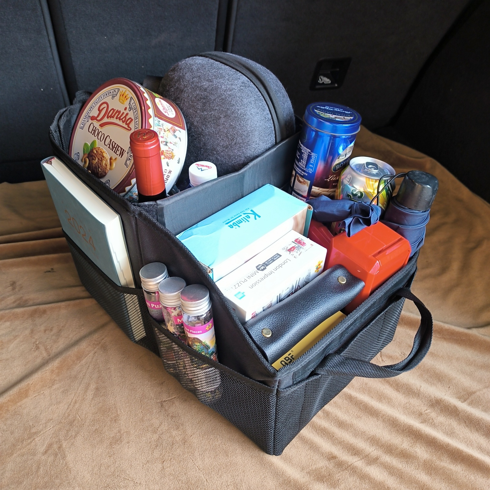 Organizador de asiento para auto plegable miniatura 7