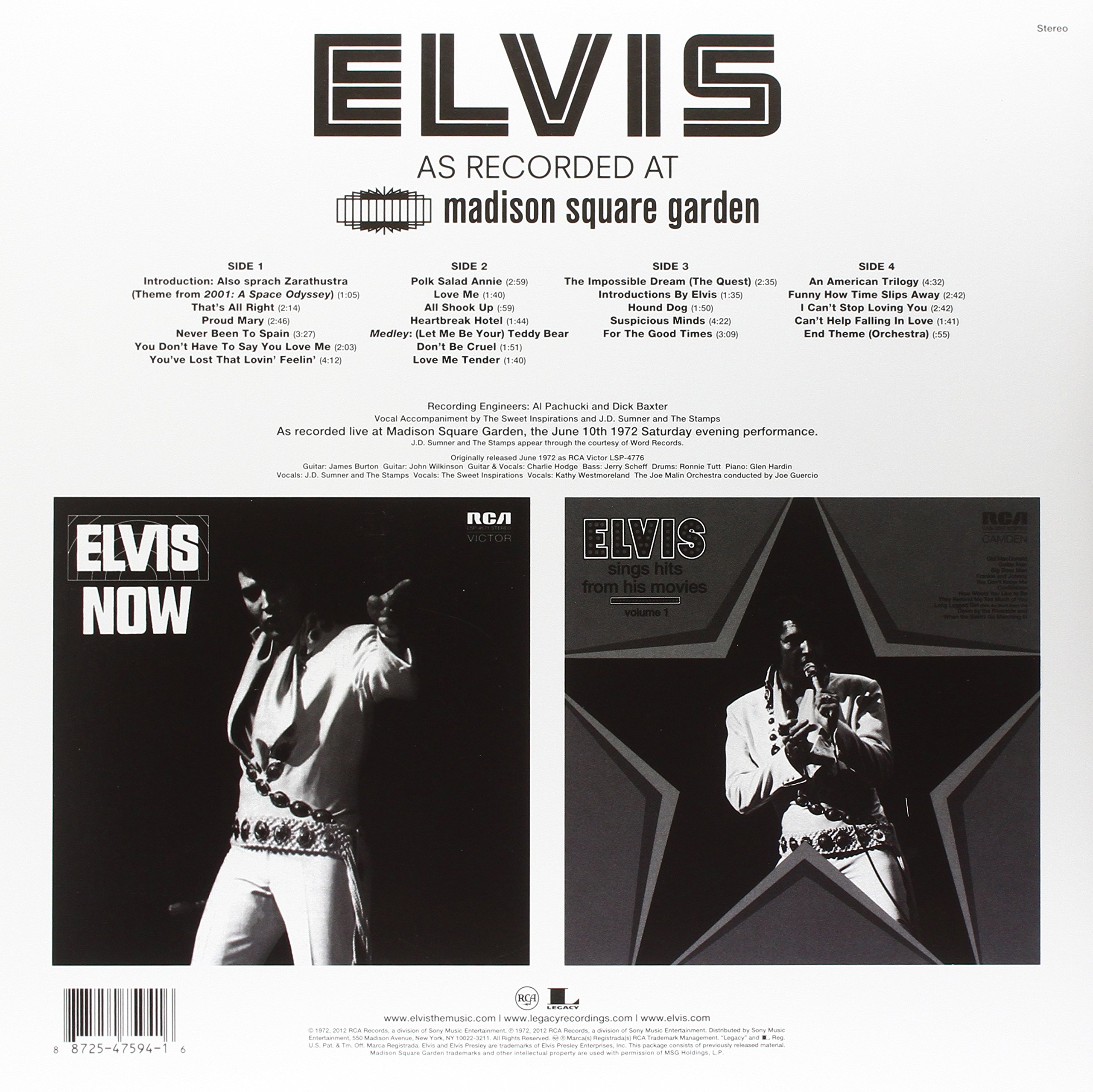 Elvis: As Recorded At Madison Square Garden