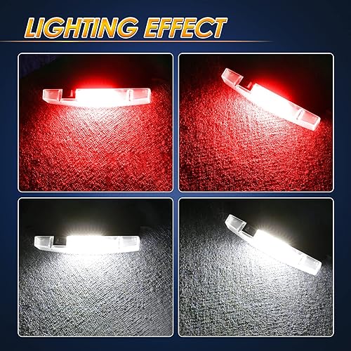 Miniatura 4 de Luz de cúpula UTV alimentada por baterías, montaje en barra enrollable, luz interior LED, luces de persecución, luces de mapa para UTV SXS Polaris