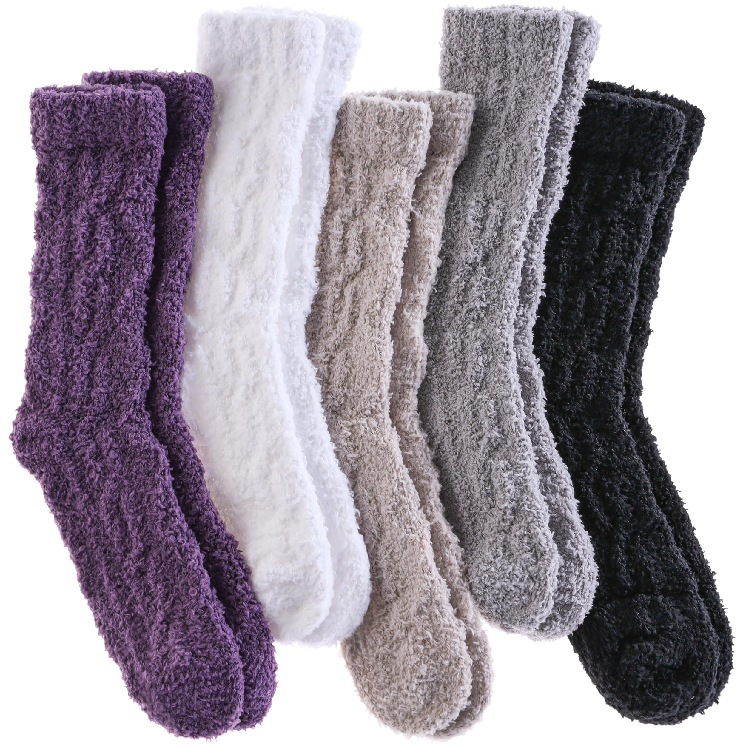 Fuzzy Socks for Women Fluffy Slipper Socks Cozy Winter Warm Soft Microfiber Plush Home Sleeping Gift Socks
