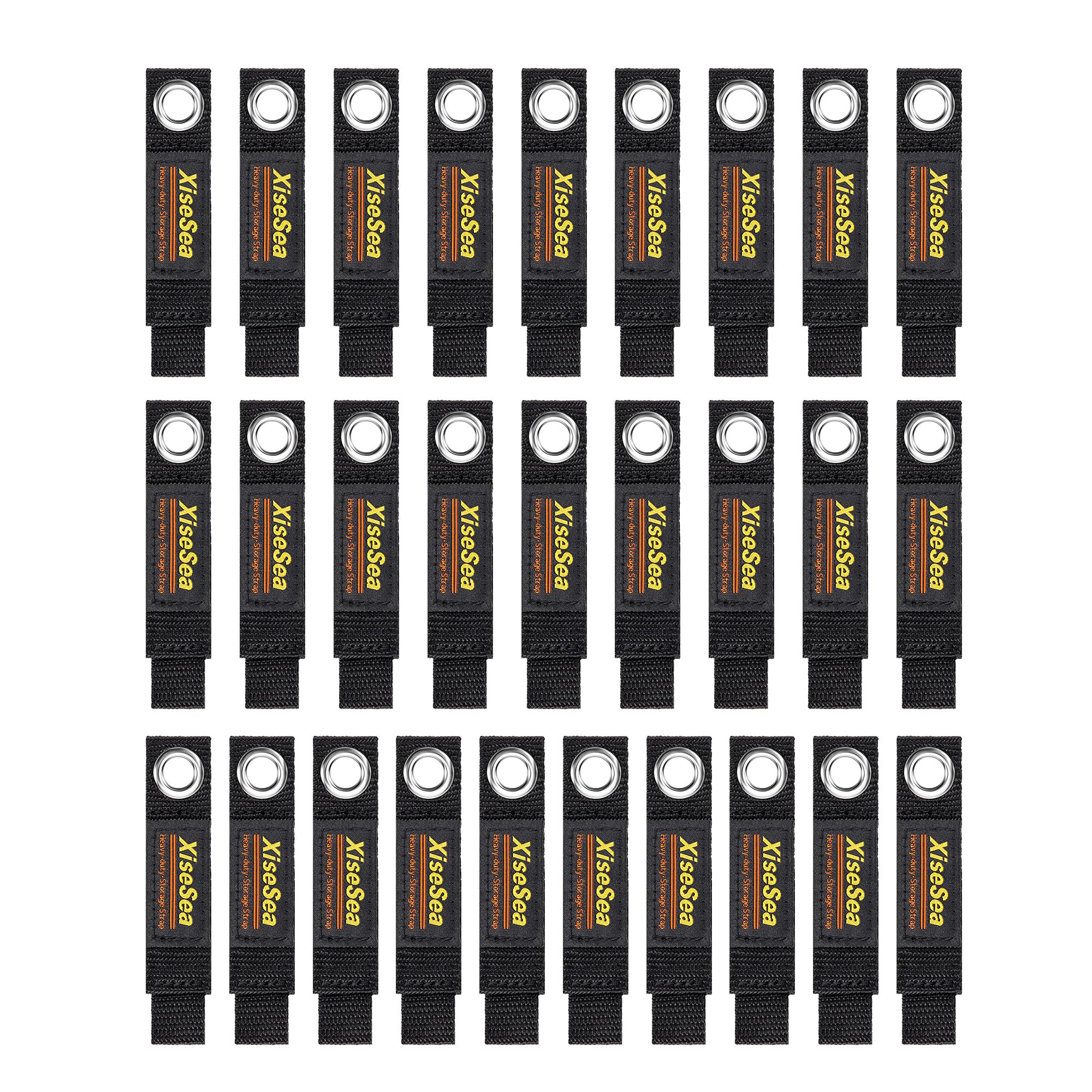 Heavy Duty Storage Straps with Hook and Loop, Cord Organiser, Reusable Extension Cord Holder for RV, Workshop, Garage (No1-28pcs)