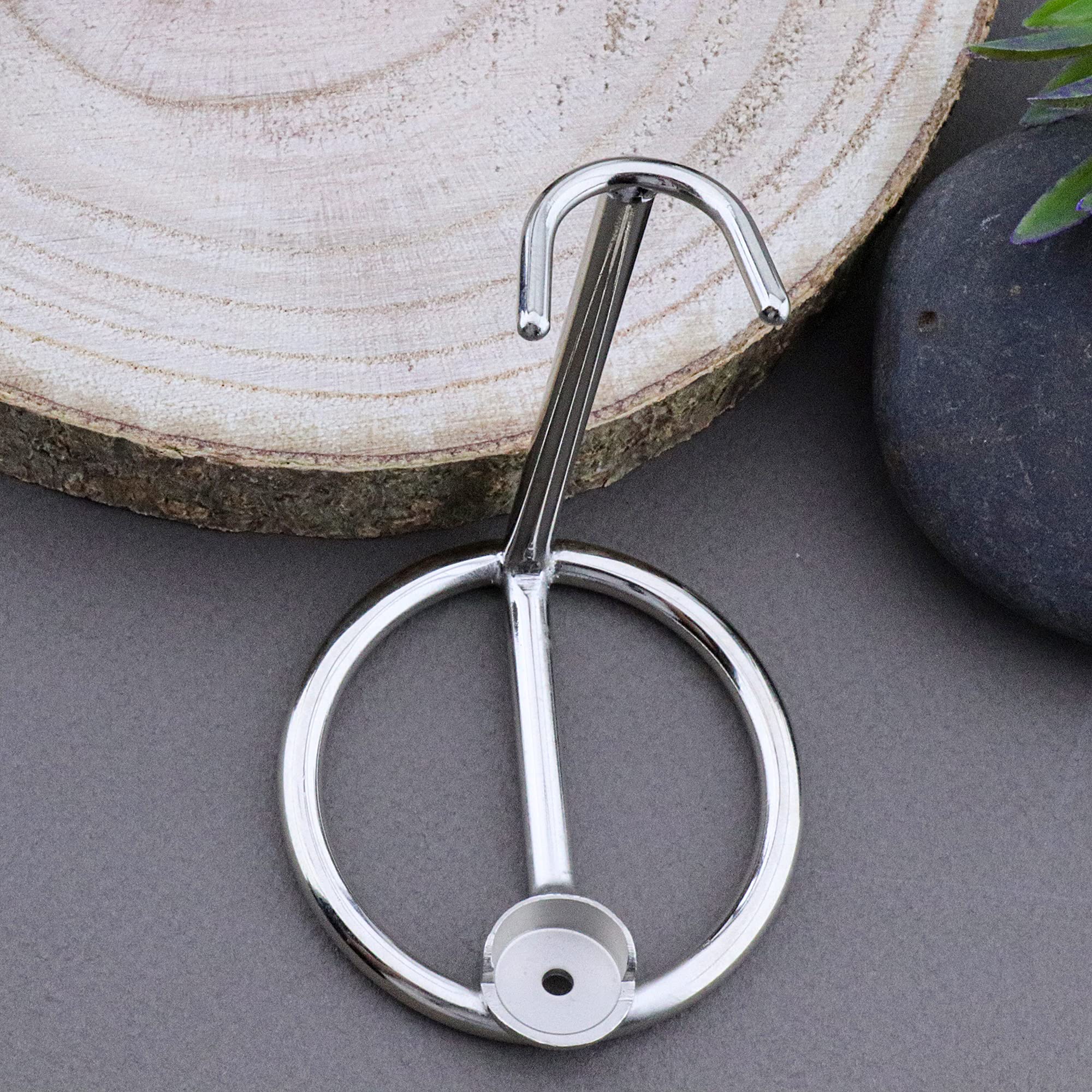 Supporto per rasatura da uomo, realizzato in acciaio INOX (finitura cromata) per tutti i tipi