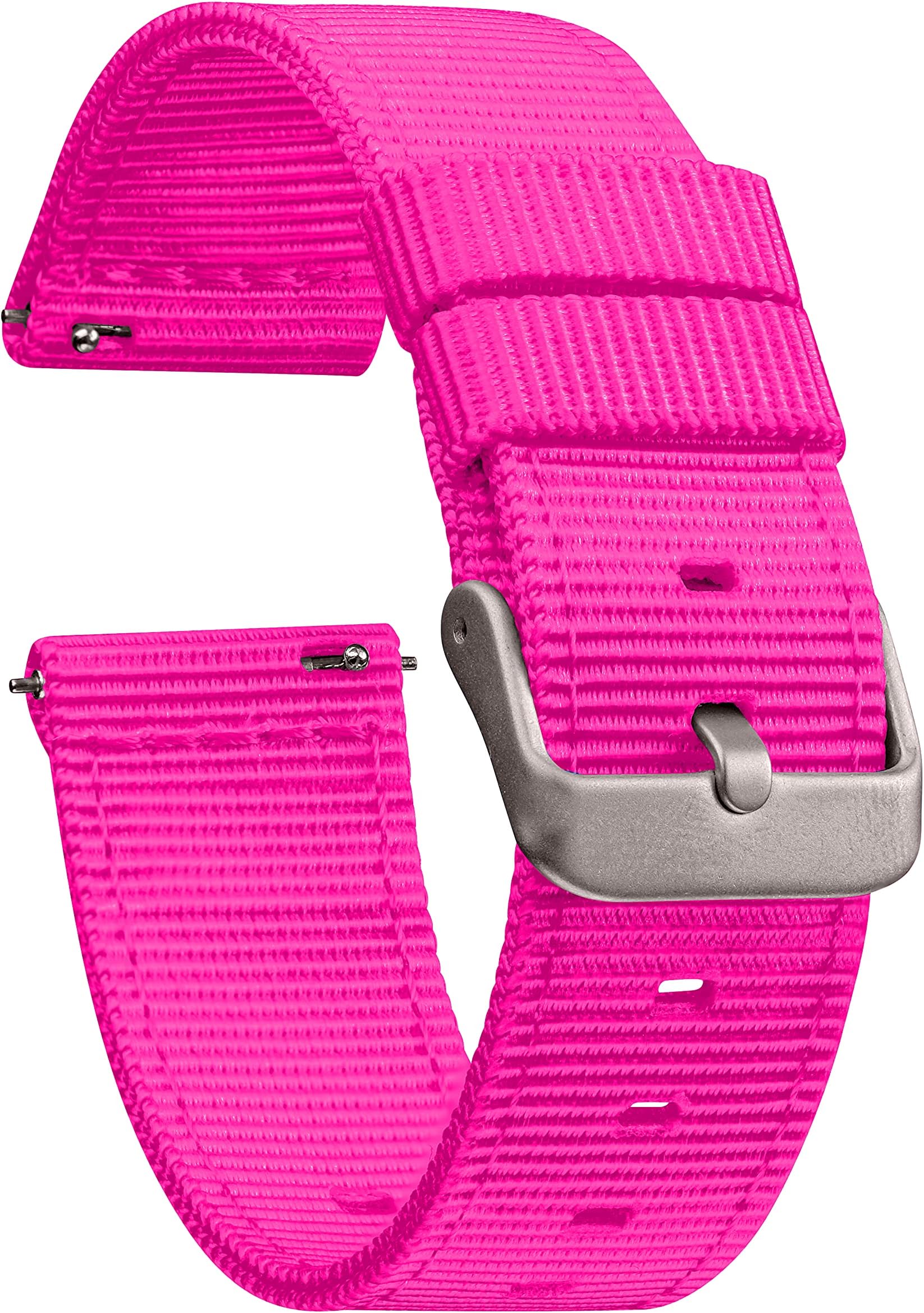 GadgetWraps Nylon Quick Release Watch Bands - Six Sizes (14mm, 16mm, 18mm, 19mm, 20mm, 22mm) - 22 Color Choices - Two-Piece Nylon Watch Straps