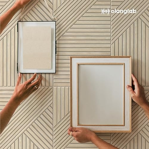 Miniatura 9 de Olanglab Paneles acústicos autoadhesivos de pared, paquete de 6, 23.6 x 11.8 pulgadas por cada panel acústico, absorbentes de sonido, paneles de