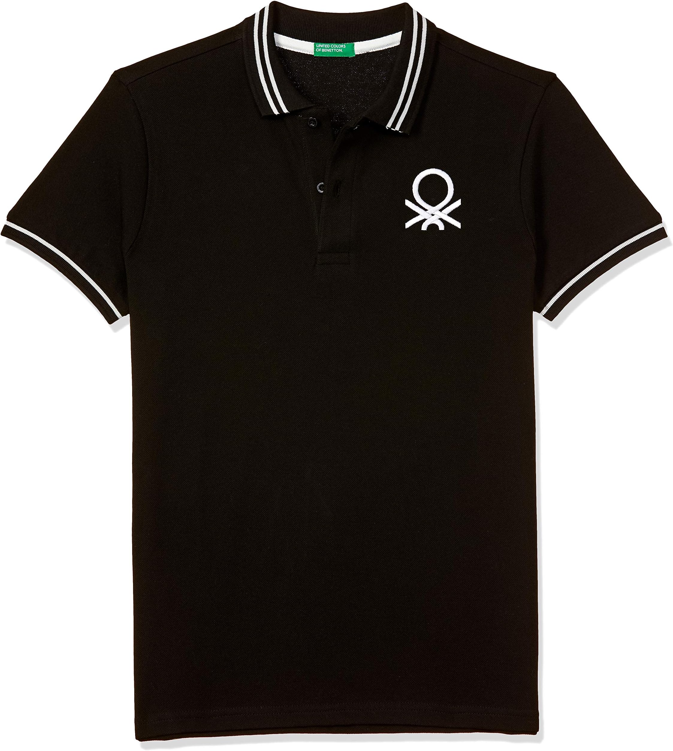 United Colors of Benetton Boy's Cotton Regular Fit Polo T-Shirt