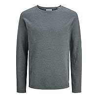 JACK & JONES Jjehill Knit Crew Neck Noos, Stormy Weather
